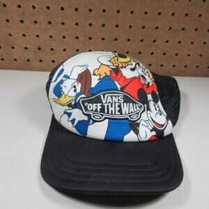 Vans womens Mickey Daffy Goofy Disney Off The Wall trucker snapback hat OS